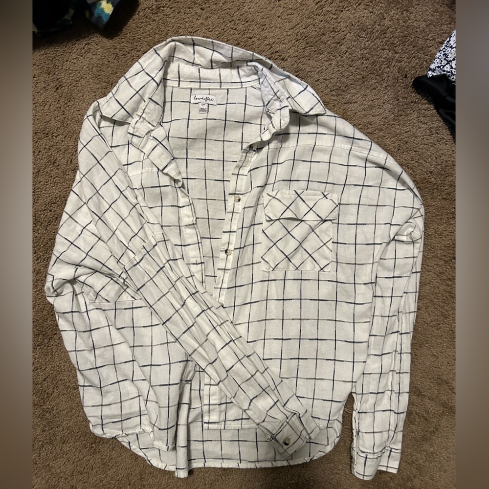 Plaid button up shirt